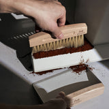 Beech Cleaning Brush and Magnetic Dustpan Set