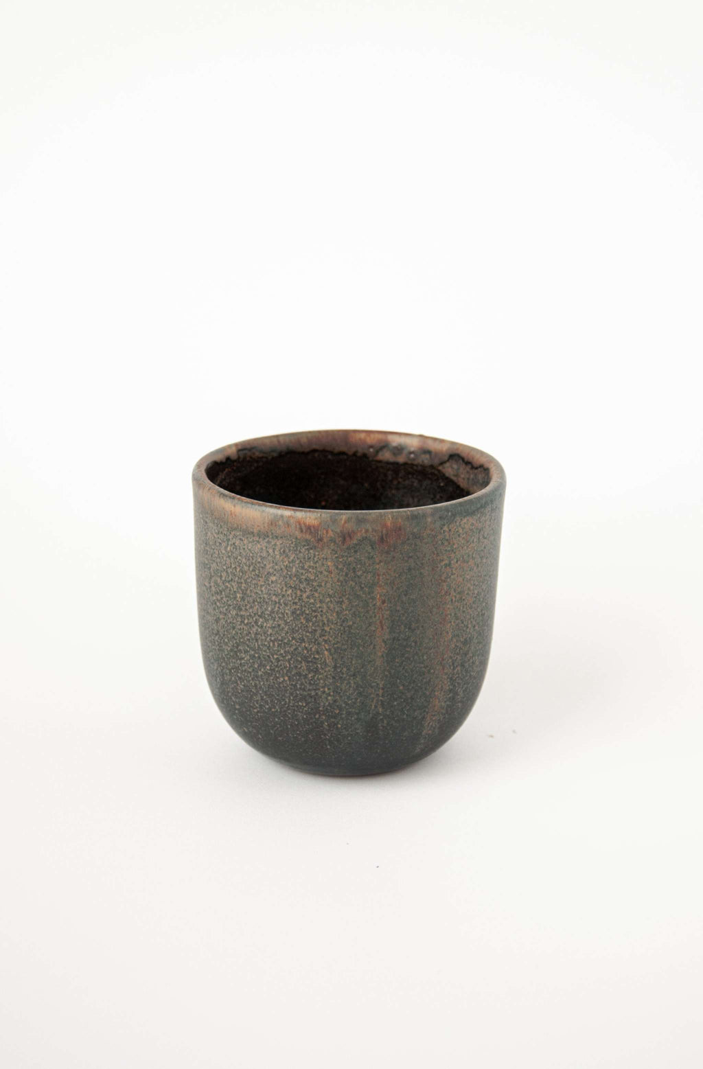 Stoneware Latte Cup, Rust