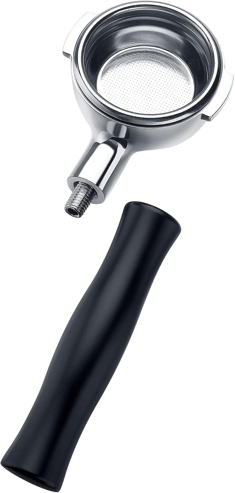58Mm Bottomless Portafilter, Naked Portafilter Fits E61, Flair 58, ECM, Rocket, Sanremo, Synesso, Slayer, VBM, Included 18G Basket, Black