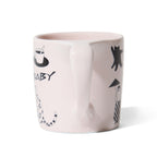 notNeutral x Katya Krasnova Lino Coffee Mug (10oz) - Cats & Tats Pink