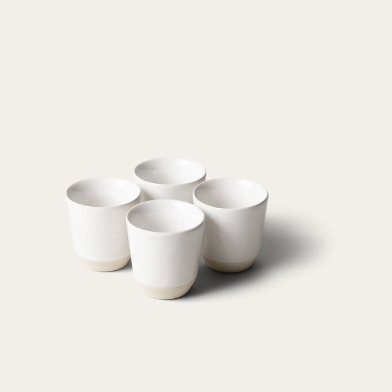 Fable The Espresso Cups, speckled white, set of 4