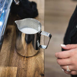 Barista Basics Milk Frothing Pitcher, 12 oz, Silver
