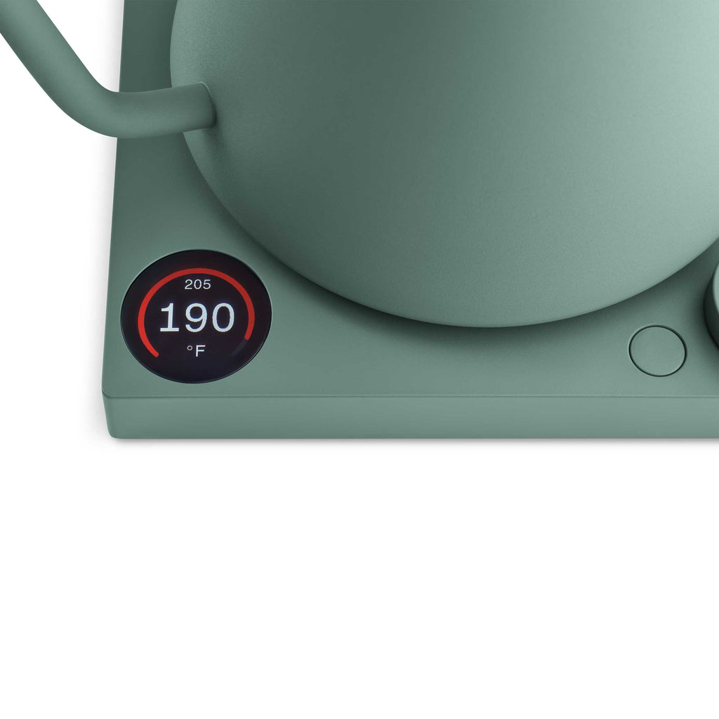 Fellow Stagg EKG Pro Kettle, Smoke Green + Maple