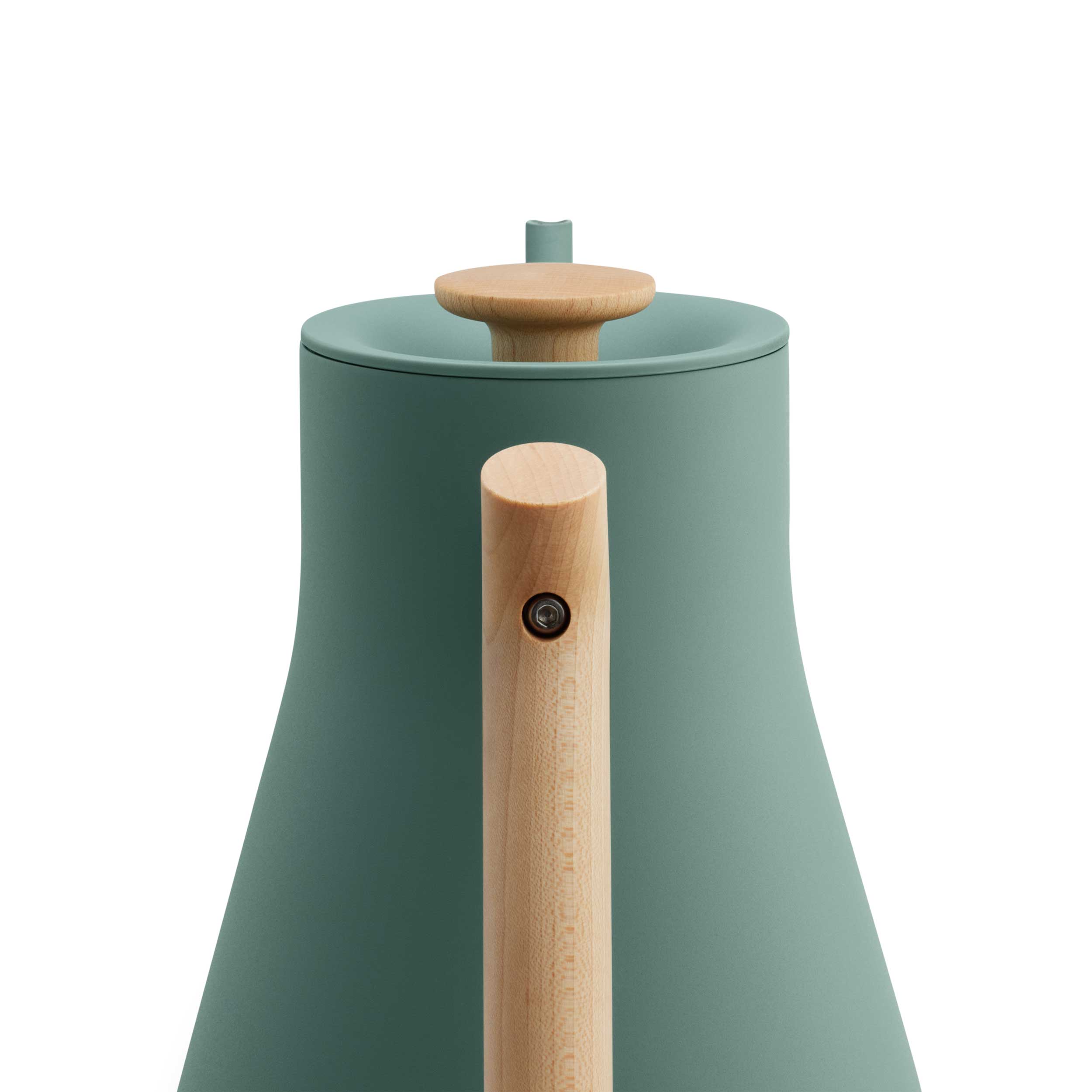 Fellow Stagg EKG Pro Kettle, Smoke Green + Maple